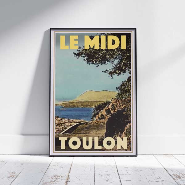 Toulon Affiche Le Midi | Impression classique de la Côte d'Azur par Alecse
