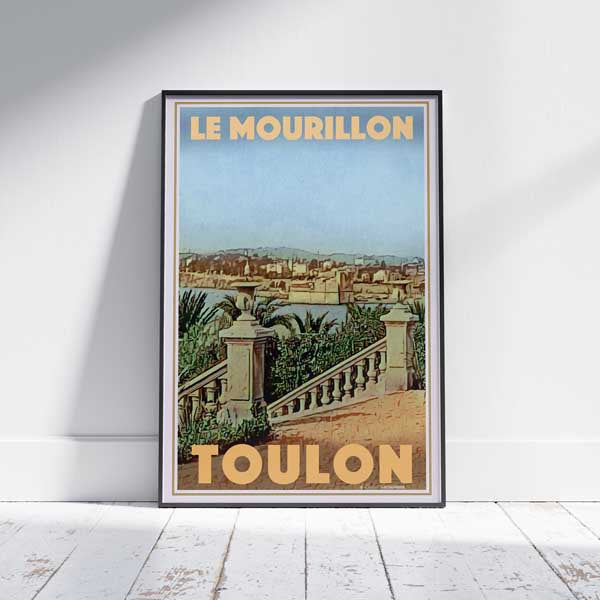 Affiche Toulon Le Mourillon | Impression classique de la Côte d'Azur par Alecse