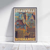 Deauville poster Roofs 2 | Normandy Gallery Wall Print by Alecse