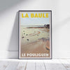 Le Pouliguen poster Low Tide | La Baule Classic Print by Alecse