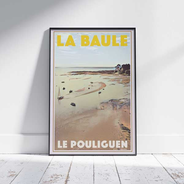 Le Pouliguen poster Low Tide | La Baule Classic Print by Alecse