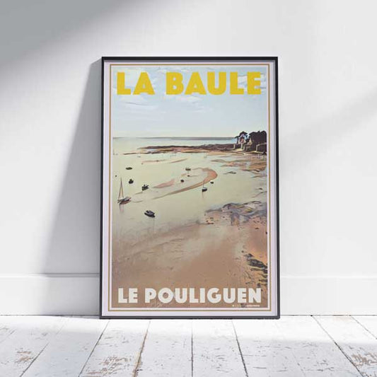 Le Pouliguen poster Low Tide | La Baule Classic Print by Alecse