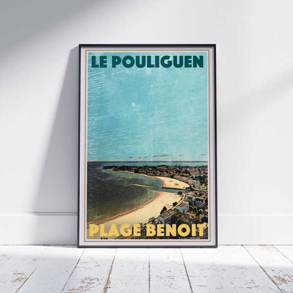 Affiche Le Pouliguen Benoit Beach | Estampe Classique La Baule par Alecse