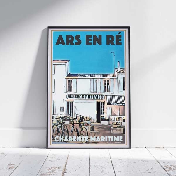 Ré Island Poster Auberge Rhétaise | France Travel Poster by Alecse