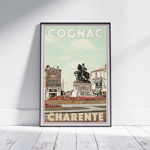Cognac Poster François the First | Charente Gallery Wall Print by Alecse