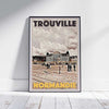 Affiche Trouville La Plage 2 | Affiche Rétro Normandie par Alecse