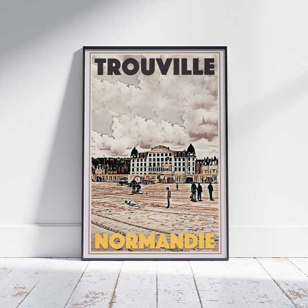 Trouville Poster The Beach 2 | Normandy Retro Poster by Alecse
