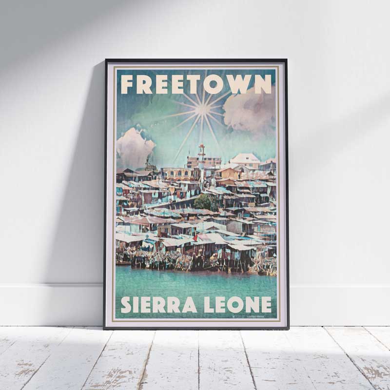 Freetown Poster | Sierra Leone Vintage Travel Poster of Freetown by Alecse
