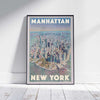 MANHATTAN POSTER FROM THE SKY