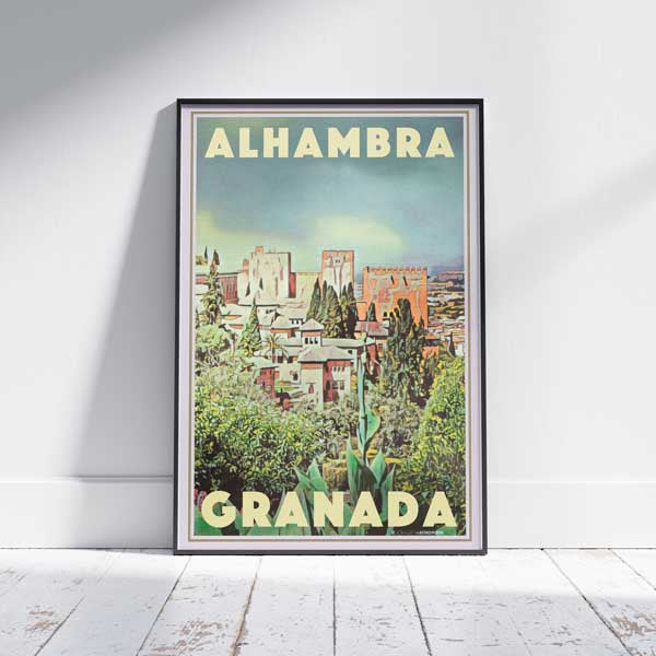 Affiche ALHAMBRA par Alecse™ | Affiche de voyage en Espagne de Grenade
