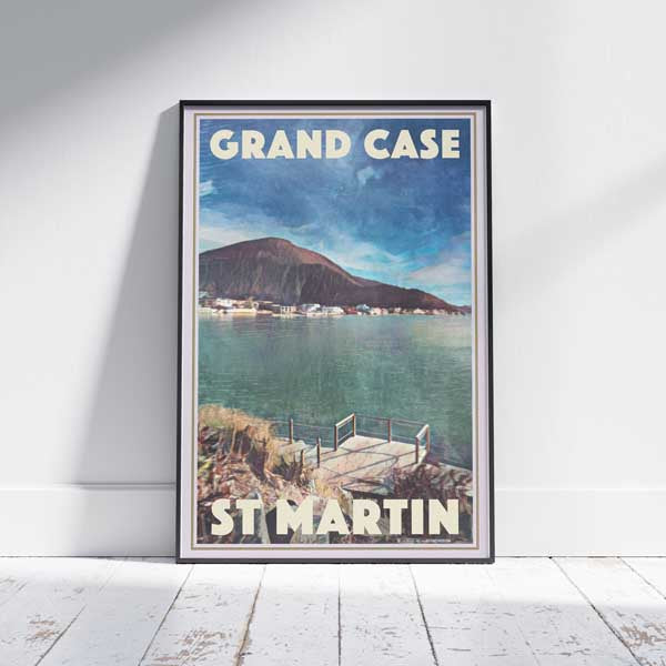 Affiche St Martin Gran Case | Affiche de voyage Antilles de Saint Martin