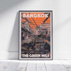 Affiche de Bangkok Green Mile | Affiche de voyage en Thaïlande | Édition limitée par Alecse