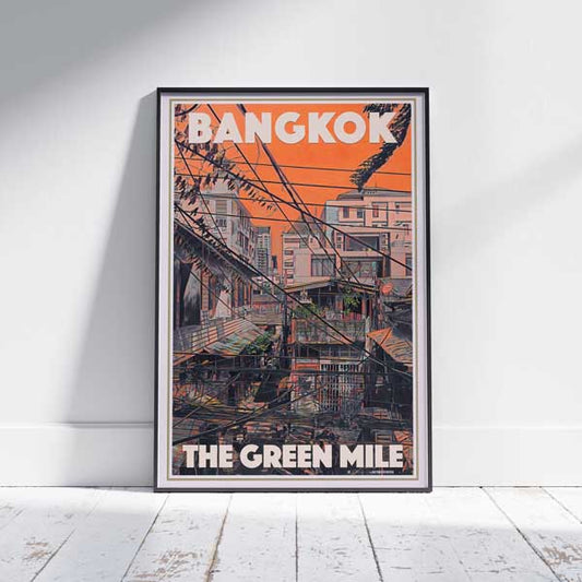 Affiche de Bangkok Green Mile | Affiche de voyage en Thaïlande | Édition limitée par Alecse