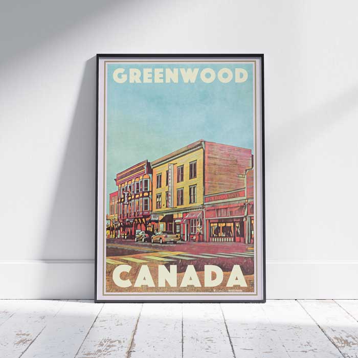 Greenwood Poster British Columbia | Canada Travel Poster by Alecse