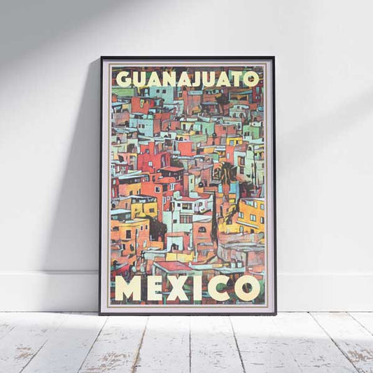 Guanajuato Poster | Mexico Vintage Travel Poster by Alecse