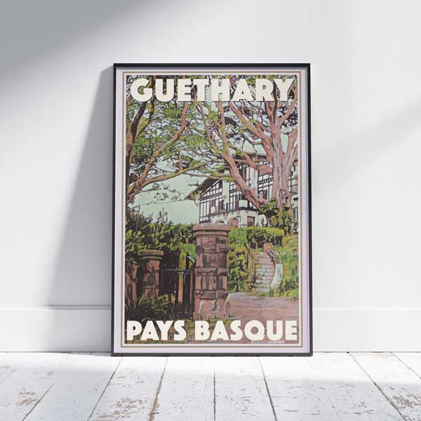 Affiche Guéthary Basquaise | Pays Basque Impression Classique