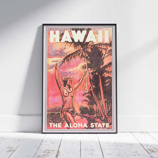 Hawaii poster The Aloha State by Alecse