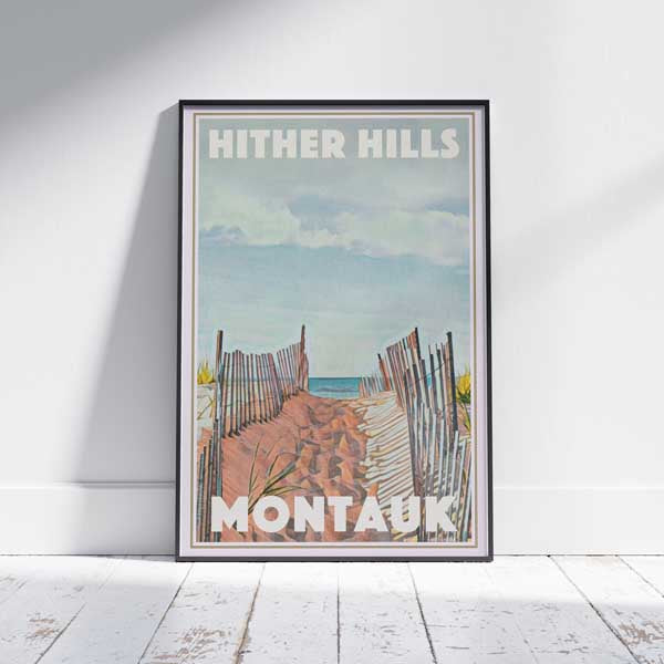 Montauk poster by Alecse | Hither Hills | Hamptons Travel Poster