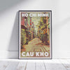 Affiche vietnamienne de Cau Kho à Ho Chi Minh (anciennement Saigon)