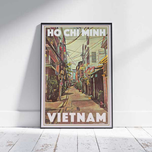 Affiche de la rue Ho Chi Minh | Affiche de voyage au Vietnam