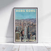 Panorama de l'affiche de Hong Kong 23, affiche de voyage vintage de Hong Kong