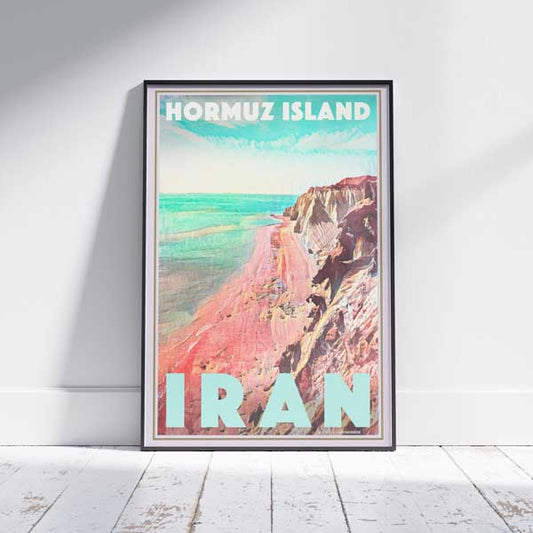 Hormuz Island Poster | Iran Vintage Travel Poster by Alecse
