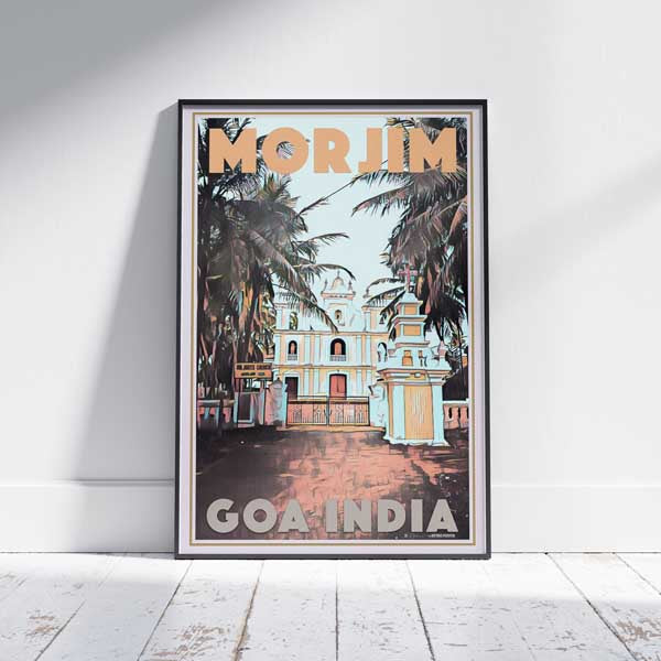 Affiche de Goa Église Morjim | Impression murale Goa Gallery de Morjim par Alecse