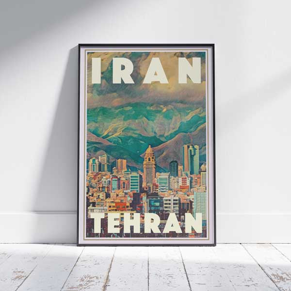 Affiche panoramique de Téhéran par Alecse, Iran Gallery Wall Print