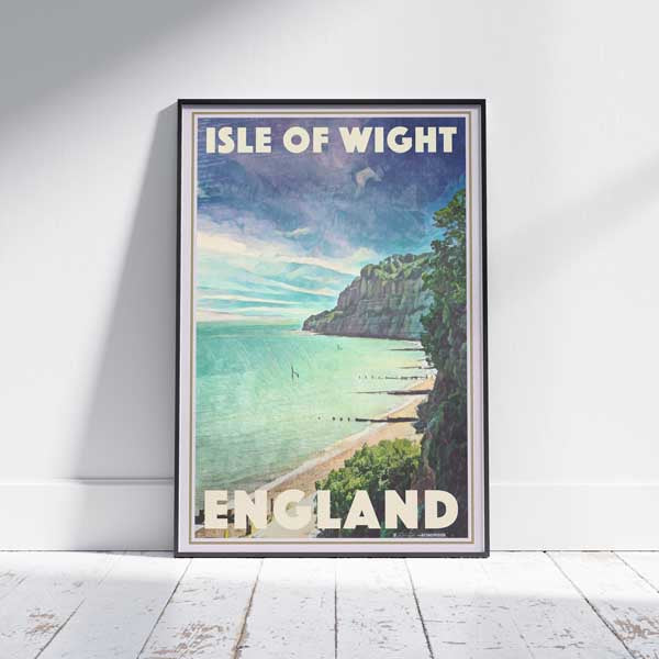 Affiche de l'île de Wight Angleterre | Affiche de voyage britannique de l'Angleterre par Alecse