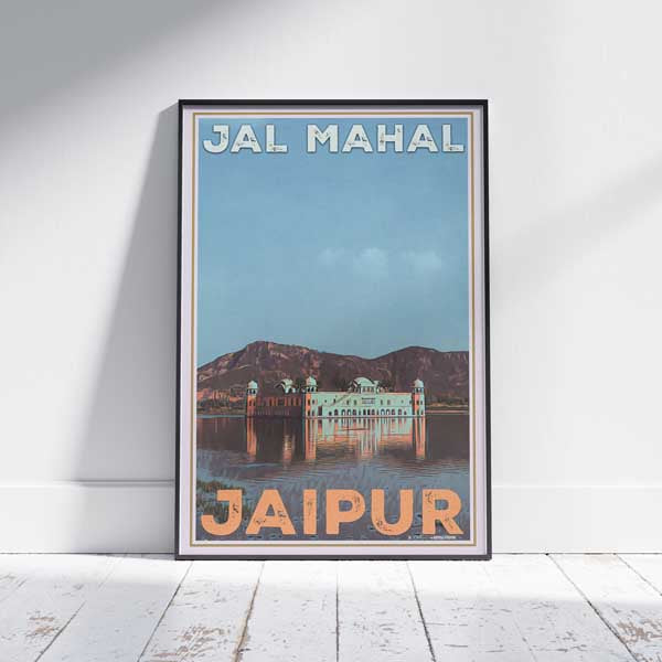 Jaipur Poster Jal Mahal | Rajasthan Gallery Wall Print of India