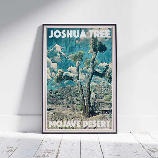 Affiche du parc Joshua Tree | Impression classique du désert de Mojave de Joshua Tree par Alecse
