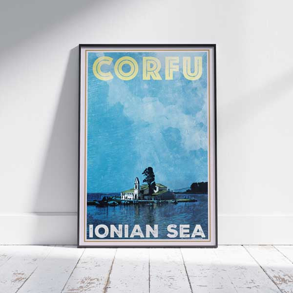 Corfu poster Kanoni Port | Greece Gallery Wall Print of Corfu by Alecse