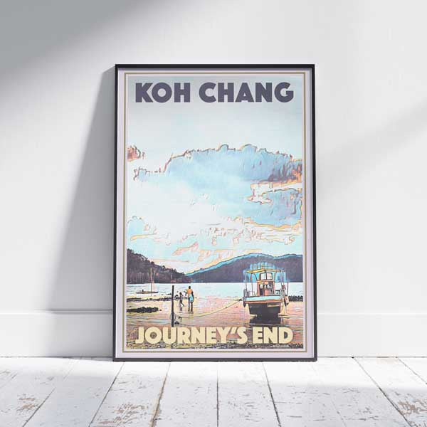 Koh Chang poster Journey's End Sunrise | Thailand Travel Poster by Alecse