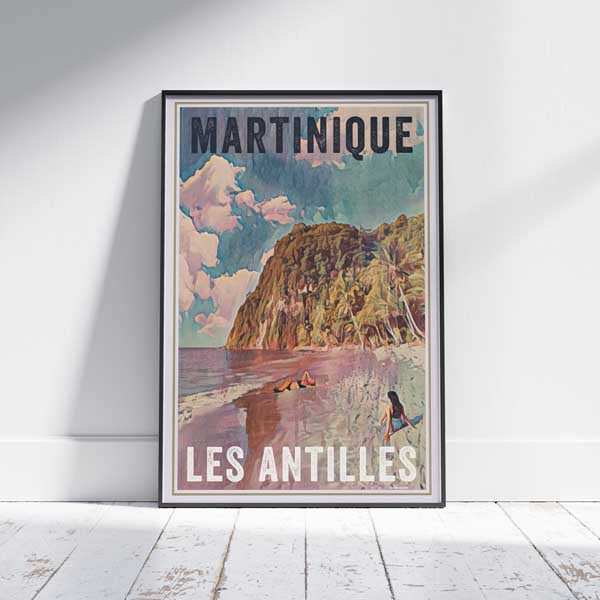 Martinique Poster Pebble Cove | Antilles Gallery Wall Print by Alecse