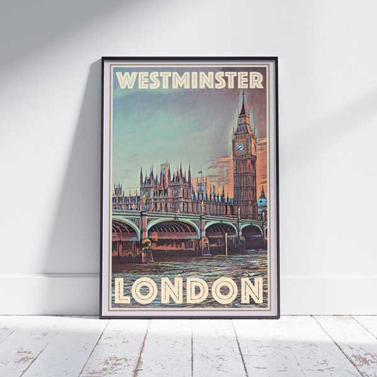 Affiche Westminster par Alecse | Impression murale de la galerie de Londres de l'Angleterre