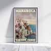 Affiche de Manarola Cinque Terre, Italie Affiche de voyage vintage par Alecse
