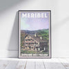 Meribel poster Marie-Blanche | Vintage Alps Poster by Alecse