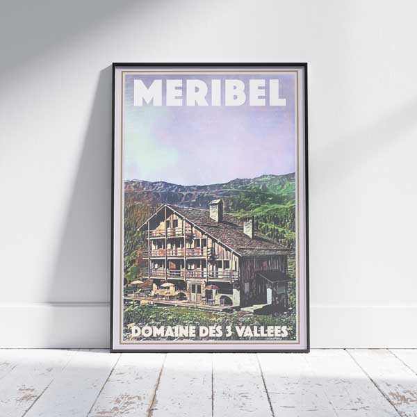 Meribel poster Marie-Blanche | Vintage Alps Poster by Alecse