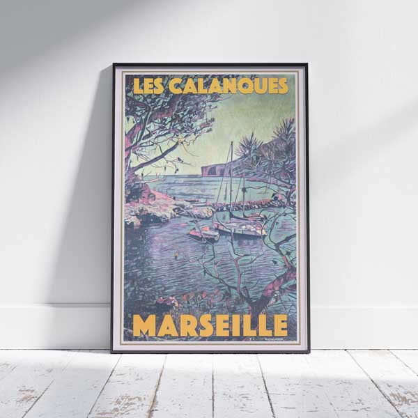 Marseille poster Calanques | France Travel Poster by Alecse