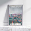 Affiche Marseille Français Chicago | « Affiche de voyage France » par Alecse