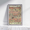 Marseille Poster Phocean City | France Gallery Wall Print of Marseille by Alecse