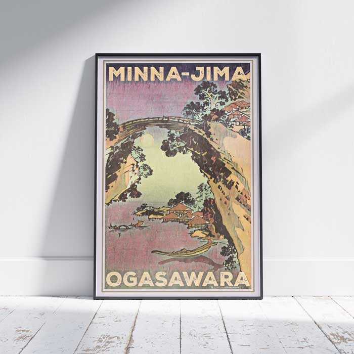 Affiche Minna Jima Ogasarawa | Affiche de voyage vintage du Japon par Alecse