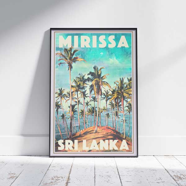 Affiche Mirissa Ceylan | Affiche de voyage au Sri Lanka de Mirissa par Alecse