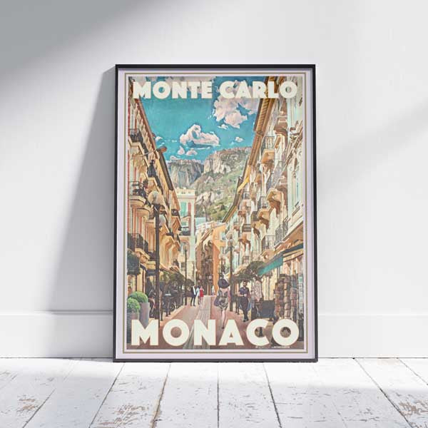Monte Cralo poster "Monaco Old Town" by Alecse