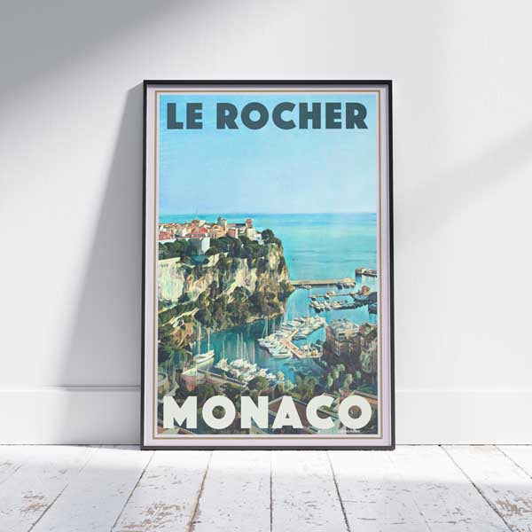 Monaco poster by Alecse | The Rock (Le Rocher in French)