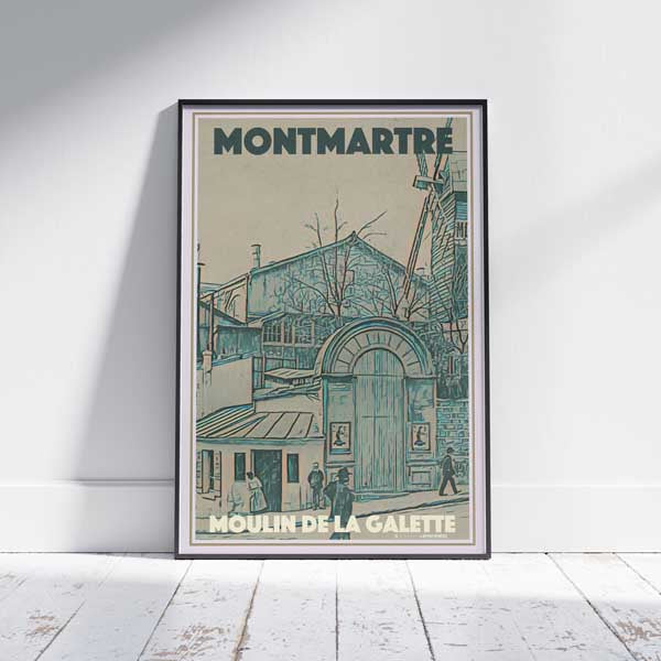 Paris Poster Moulin de la Galette | France Gallery Wall print of Paris by Alecse