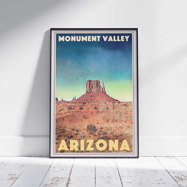 Monument Valley Poster Arizona | USA Travel Poster of Arizona by Alecse