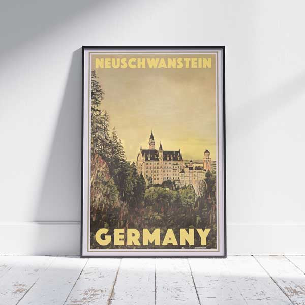 Neuschwanstein poster 1 | Germany Travel Poster by Alecse