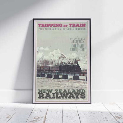 New Zealand Train poster | Wellington to Christchurch by Alecse