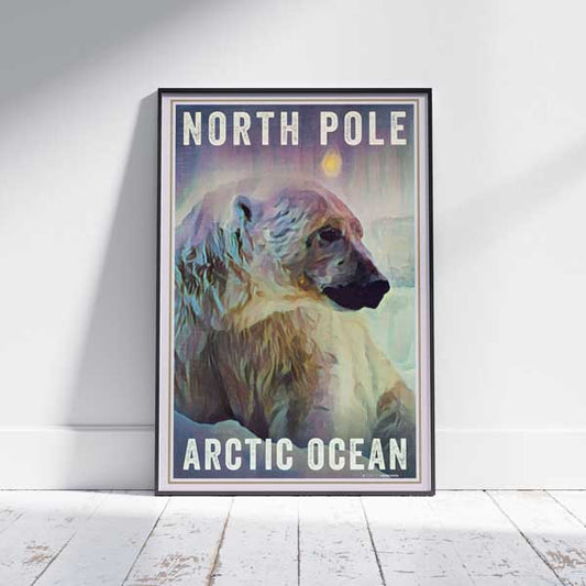 Affiche d'ours polaire | Affiche du pôle Nord | Édition limitée par Alecse